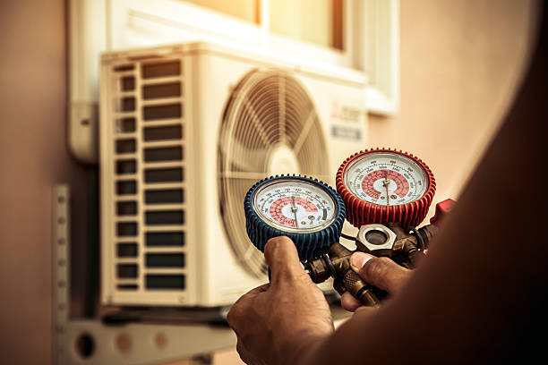 Professional Hvac technician working in Shirley, IN